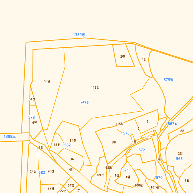 전북특별자치도 익산시 왕궁면 광암리 산76-113 지적도
