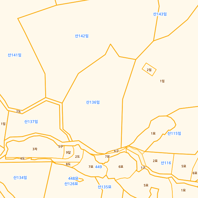 전북특별자치도 정읍시 옹동면 용호리 산136 지적도