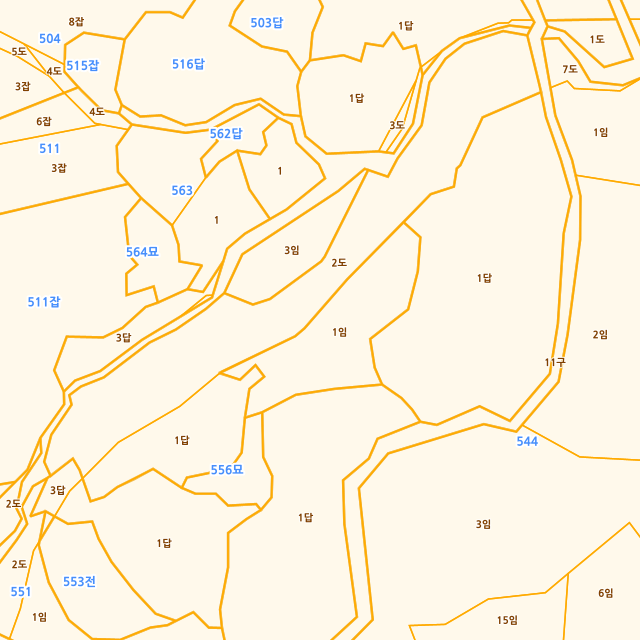 전북특별자치도 임실군 삼계면 오지리 558-1 지적도